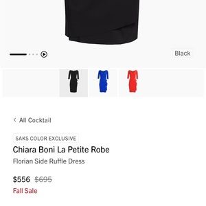 Chiara boni black dress